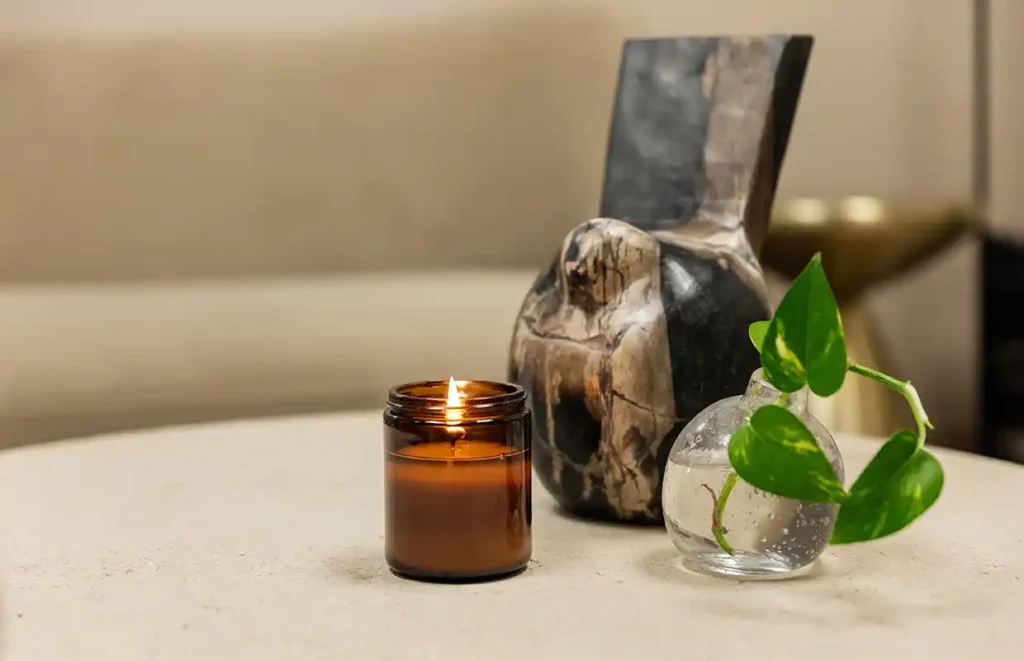 Dr. Joyce Aycock's Office Mood Setting Table Decor